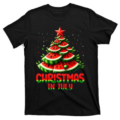 Christmas In July Watermelon Tree Summer T-Shirt