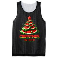 Christmas In July Watermelon Tree Summer Mesh Reversible Basketball Jersey Tank