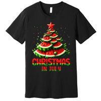 Christmas In July Watermelon Tree Summer Premium T-Shirt