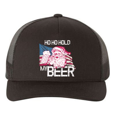 Christmas in July - Santa Ho Ho Hold My Beer - Funny Gift Yupoong Adult 5-Panel Trucker Hat