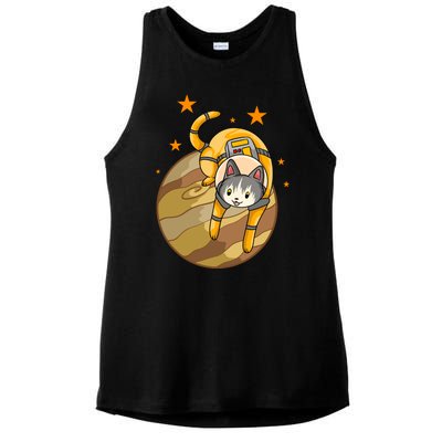 Cat In Jupiter Ladies PosiCharge Tri-Blend Wicking Tank