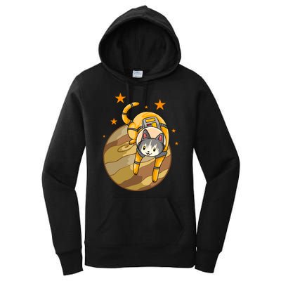 Cat In Jupiter Women's Pullover Hoodie