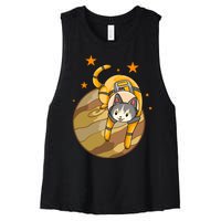 Cat In Jupiter Women's Racerback Cropped Tank