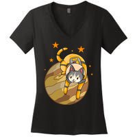 Cat In Jupiter Women's V-Neck T-Shirt