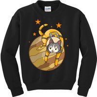 Cat In Jupiter Kids Sweatshirt