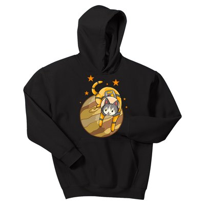 Cat In Jupiter Kids Hoodie