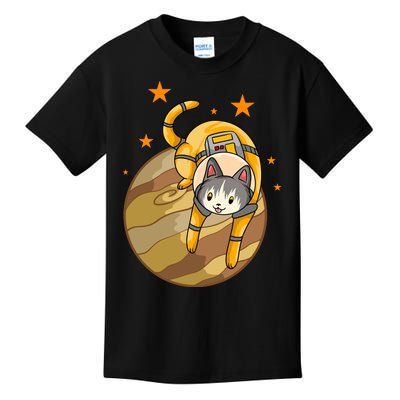 Cat In Jupiter Kids T-Shirt