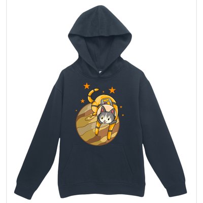 Cat In Jupiter Urban Pullover Hoodie