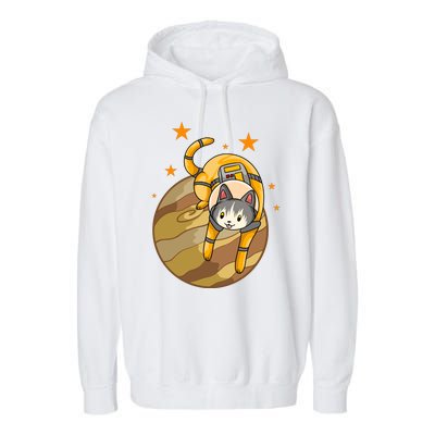 Cat In Jupiter Garment-Dyed Fleece Hoodie