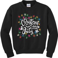 Christmas In July Lights Funny Summer Xmas Men Women Kids Kids Sweatshirt