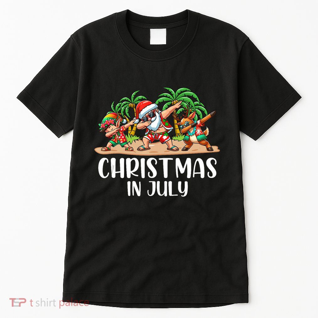 Christmas In July Dabbing Santa Squad Tall T-Shirt