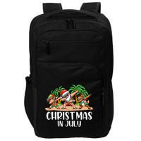Christmas In July Dabbing Santa Squad Impact Tech Backpack
