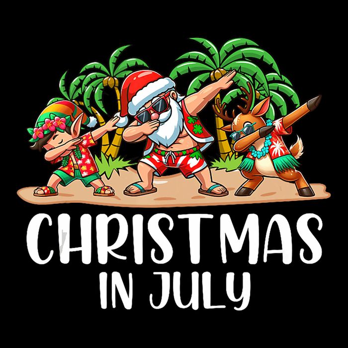 Christmas In July Dabbing Santa Squad Impact Tech Backpack