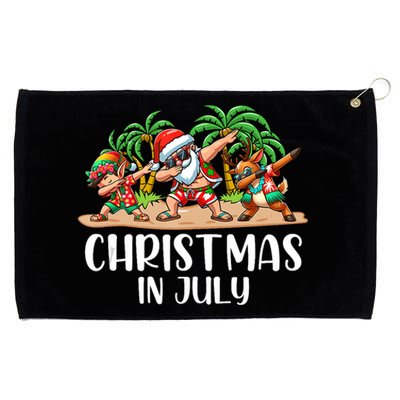 Christmas In July Dabbing Santa Squad Grommeted Golf Towel