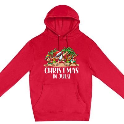 Christmas In July Dabbing Santa Squad Premium Pullover Hoodie