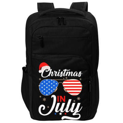 Christmas In July Funny 4th Of July Beach Summer Christmas Impact Tech Backpack