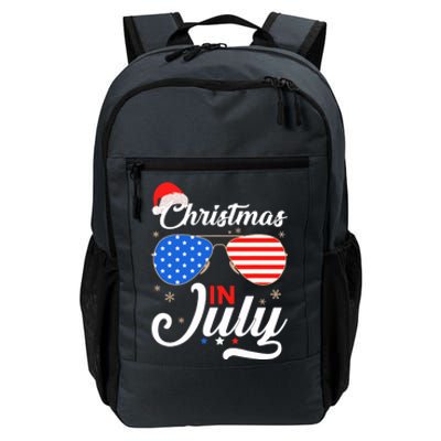 Christmas In July Funny 4th Of July Beach Summer Christmas Daily Commute Backpack