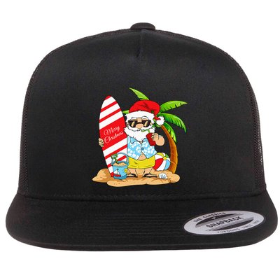 Christmas In July Summer Beach Vacation Flatbill Hat