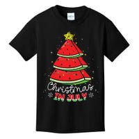 Christmas In July Watermelon Tree Summer Kids T-Shirt