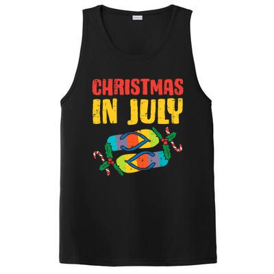 Christmas In July Flip Flops Summer Beach Xmas PosiCharge Competitor Tank