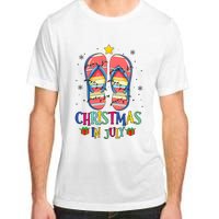 Christmas In July Summer Beach Slipper Christmas Light Adult ChromaSoft Performance T-Shirt