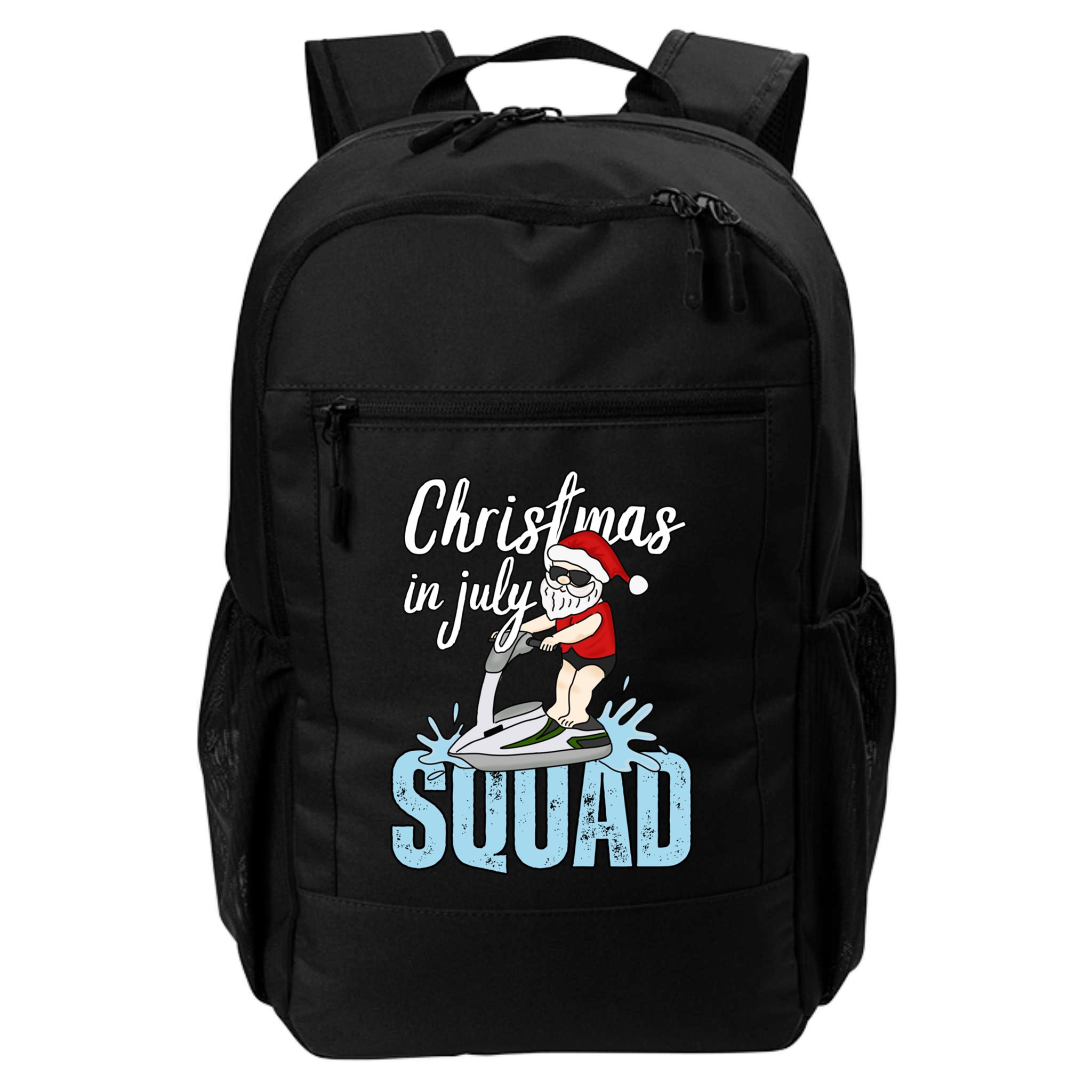 Christmas In July Funny Santa Summer Surf Hawaiian Jet Ski Great Gift Backpack