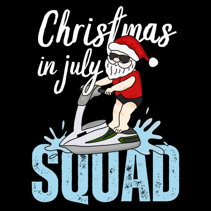 Christmas In July Funny Santa Summer Surf Hawaiian Jet Ski Great Gift Bucket Hat