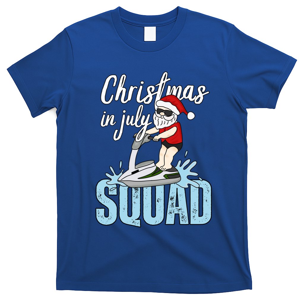Christmas In July Funny Santa Summer Surf Hawaiian Jet Ski Great Gift T-Shirt