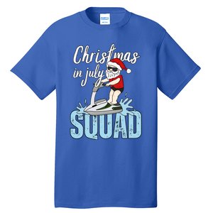 Christmas In July Funny Santa Summer Surf Hawaiian Jet Ski Great Gift Tall T-Shirt