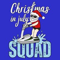 Christmas In July Funny Santa Summer Surf Hawaiian Jet Ski Great Gift Toddler T-Shirt