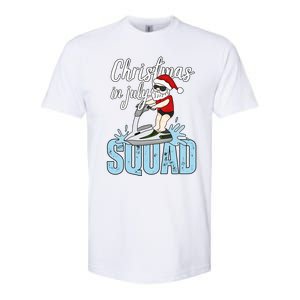 Christmas In July Funny Santa Summer Surf Hawaiian Jet Ski Great Gift Softstyle CVC T-Shirt