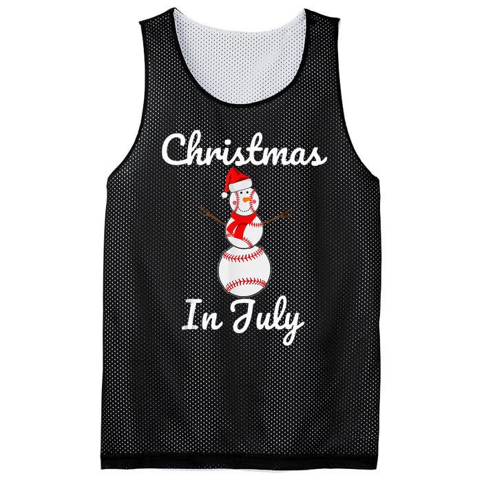 Christmas In July Baseball Snowman Santa Hat Summer 2021 Mesh Reversible Basketball Jersey Tank