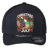 Christmas In July Summer Beach Vacation Xmas Flexfit Unipanel Trucker Cap