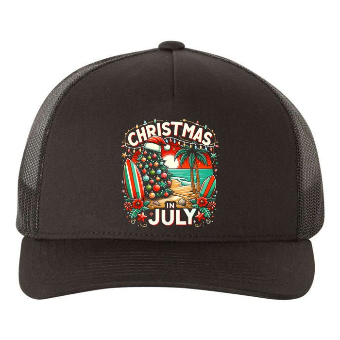 Christmas In July Summer Beach Vacation Xmas Yupoong Adult 5-Panel Trucker Hat