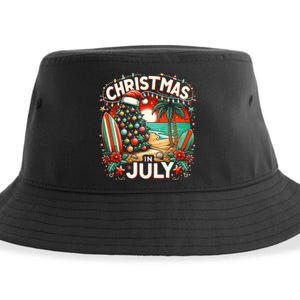 Christmas In July Summer Beach Vacation Xmas Sustainable Bucket Hat