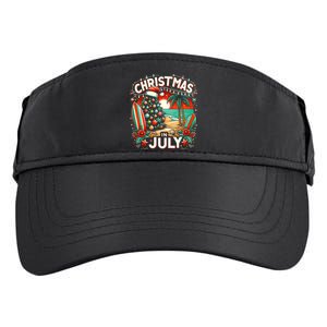 Christmas In July Summer Beach Vacation Xmas Adult Drive Performance Visor