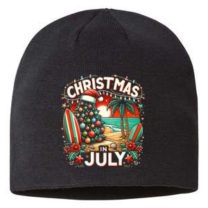 Christmas In July Summer Beach Vacation Xmas Sustainable Beanie