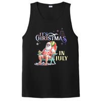 Christmas In July Santa Beach Summer Float Xmas Funny PosiCharge Competitor Tank