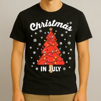 Christmas In July Watermelon Popsicle Tree Summer Xmas Party T-Shirt