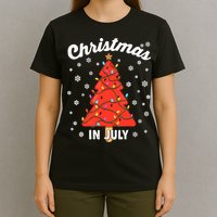 Christmas In July Watermelon Popsicle Tree Summer Xmas Party T-Shirt