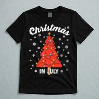 Christmas In July Watermelon Popsicle Tree Summer Xmas Party T-Shirt