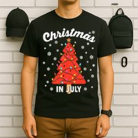 Christmas In July Watermelon Popsicle Tree Summer Xmas Party T-Shirt