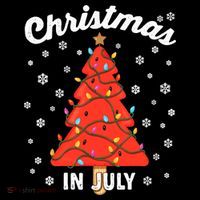 Christmas In July Watermelon Popsicle Tree Summer Xmas Party Flatbill Hat
