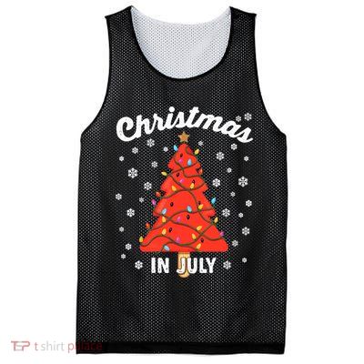 Christmas In July Watermelon Popsicle Tree Summer Xmas Party Mesh Reversible Basketball Jersey Tank