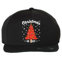 Christmas In July Watermelon Popsicle Tree Summer Xmas Party Wool Snapback Cap