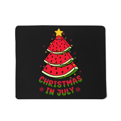 Christmas In July Watermelon Tree Summer Mousepad