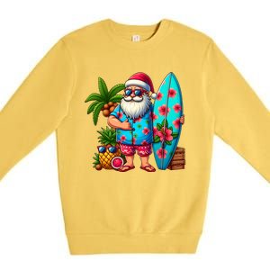 Christmas In July Santa Beach Summer Premium Crewneck Sweatshirt