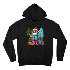 Christmas In July Santa Beach Summer Hoodie