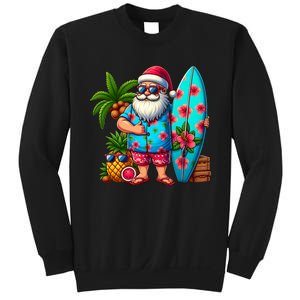 Christmas In July Santa Beach Summer Sweatshirt