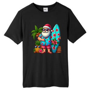 Christmas In July Santa Beach Summer Tall Fusion ChromaSoft Performance T-Shirt